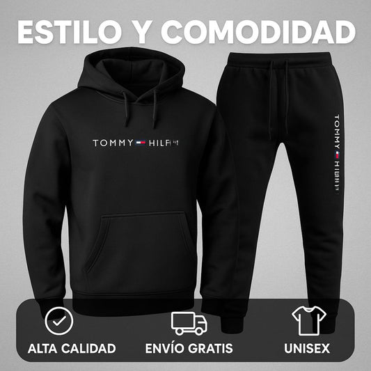 Conjunto Deportivo Premium De Lujo |  Hoodie Y Jogger + Perfume Gratis 🎁|